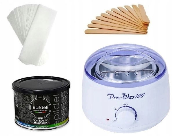 Zestaw depilacji PRO-WAX + WOSK BLACK 400ML