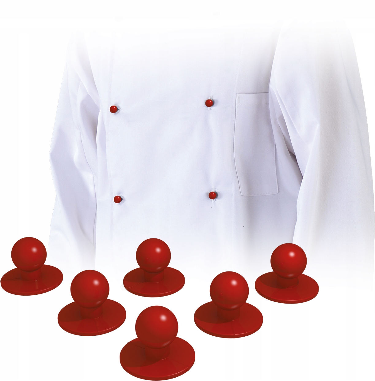 

Guziki do bluzy kucharskiej Chef's Lh-button DC