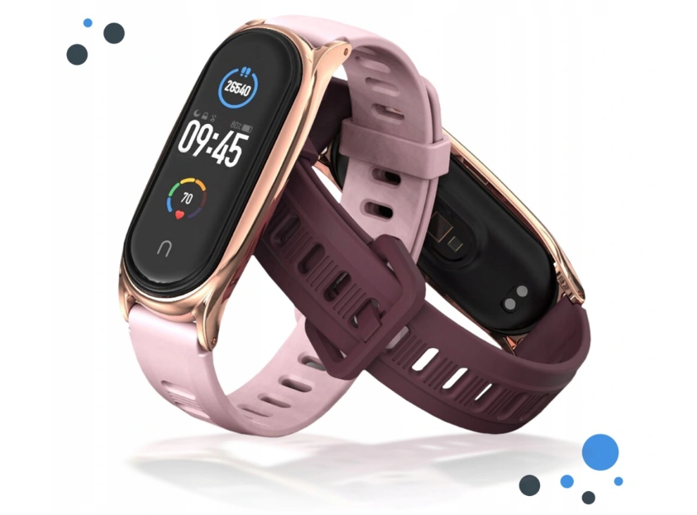 

Opaska Do MI Band 3/4/5/6 Xiaomi Premium Burgund