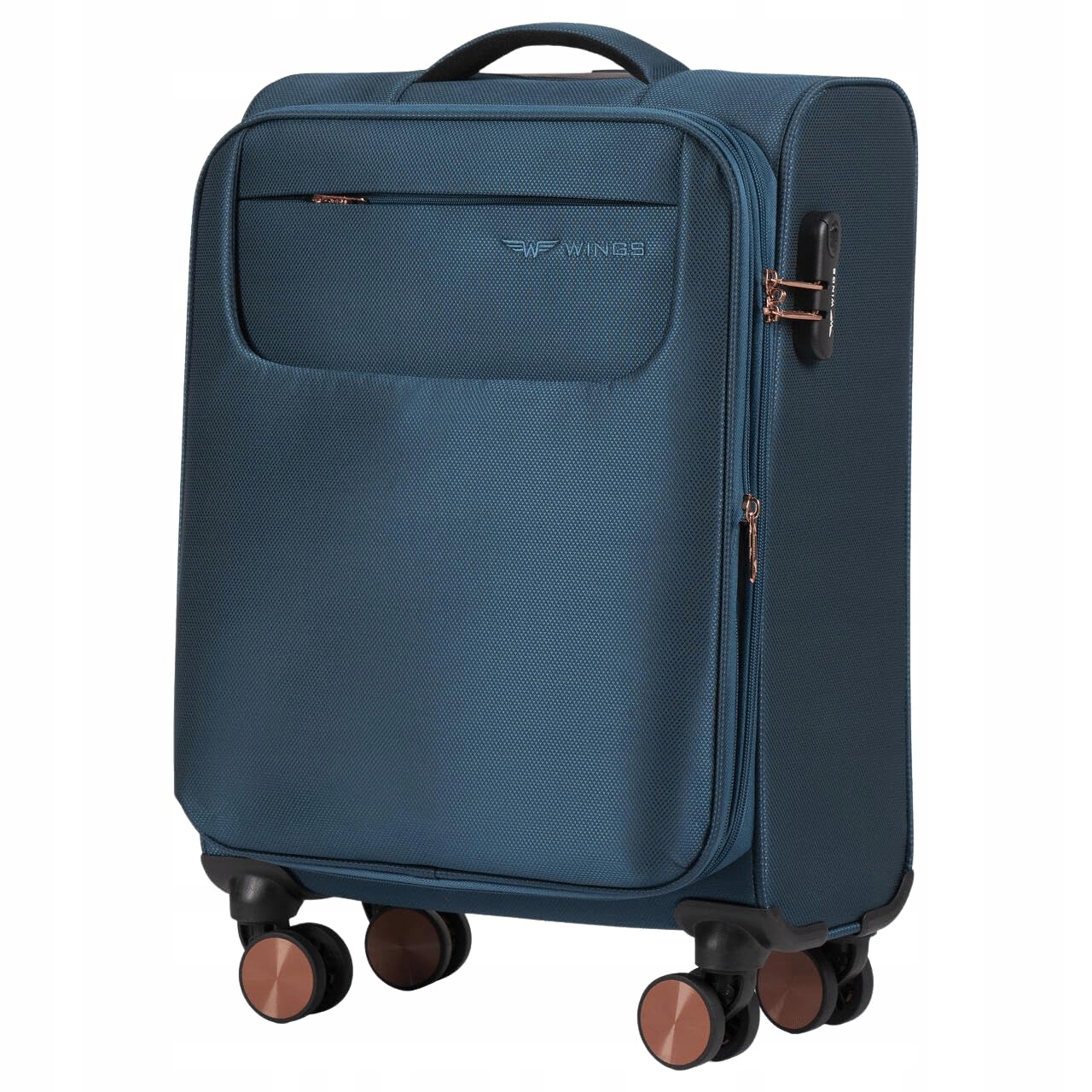 Kabinový cestovní kufr Wings Tern Wings 20" Teal, měkké cestovní zavazadlo