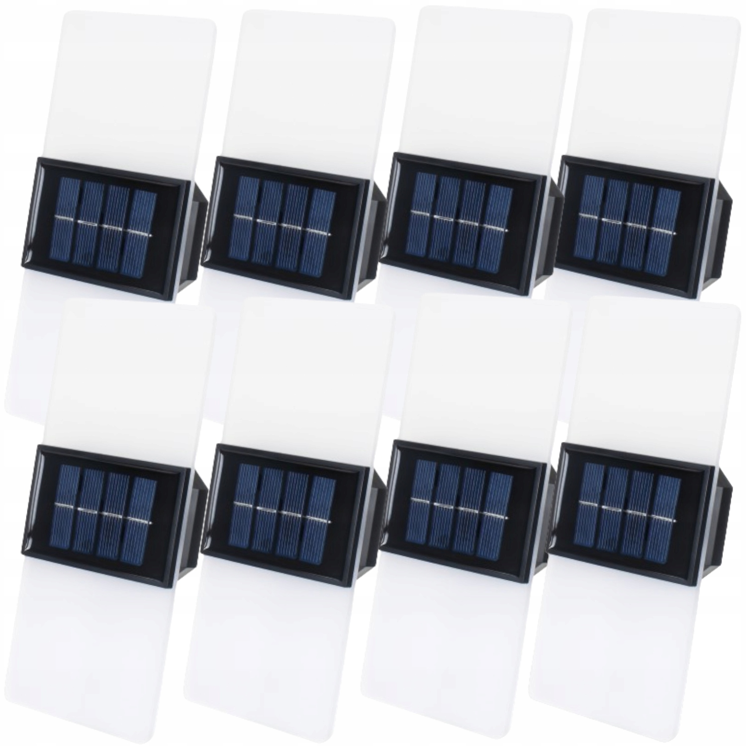 8 x Solární dekorativní zahradní Led lampa Nástěnné svítidlo Osvětlení stěny Fasády