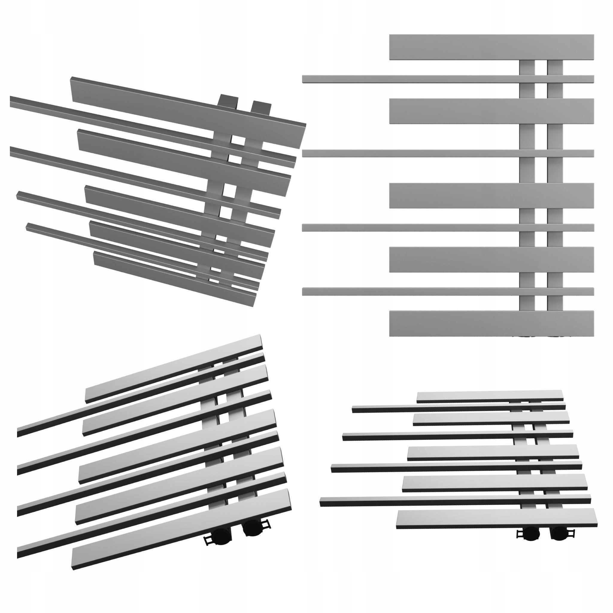 Dekorativní radiátor Piano Pravý 585x570 Antracit