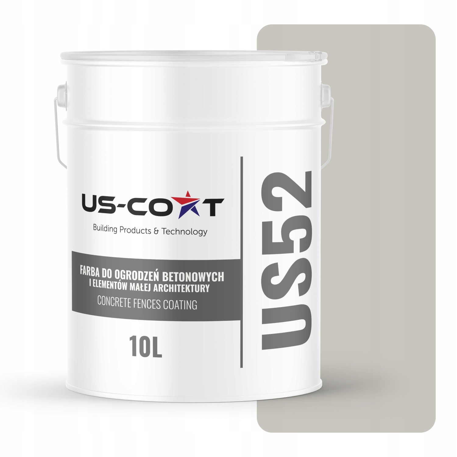 Farba Na Maľovanie Plotov Z Betónu Sivá Popolavá F292 10L