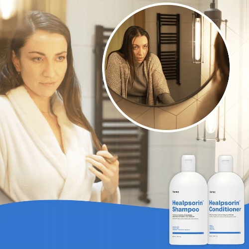 ZESTAW Healpsorin Szampon + Odżywka Łuszczyca ŁZS Marka Hermz
