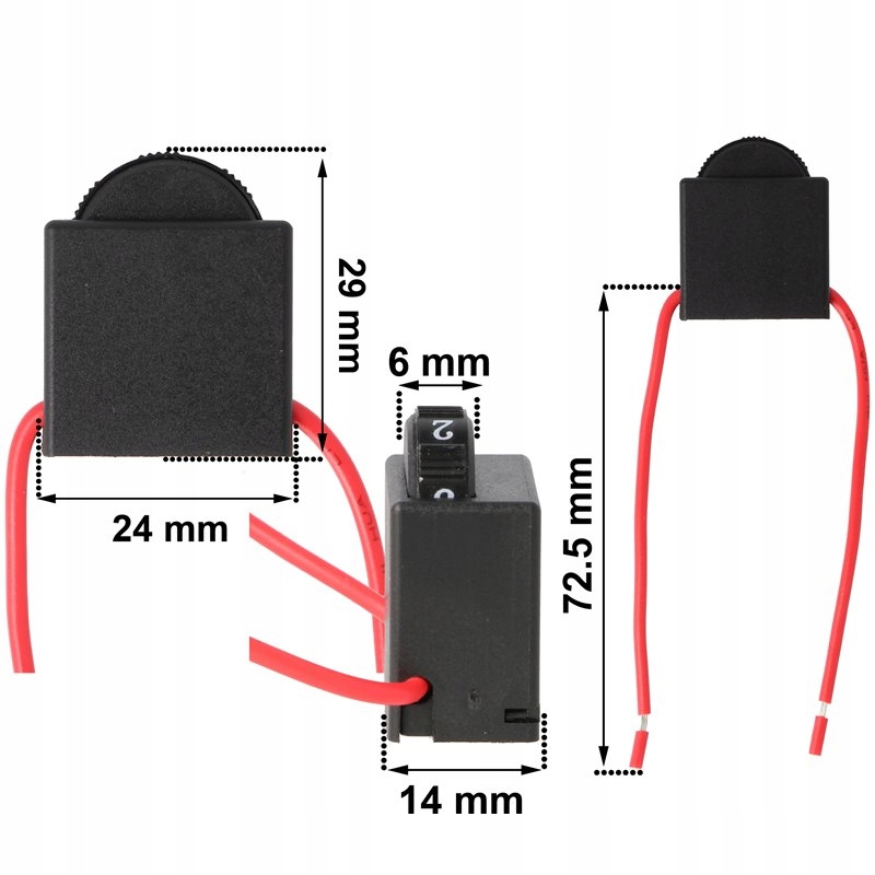 Regulator obrotów DR2-8/1FE szlifierka polerka Rodzaj włącznik