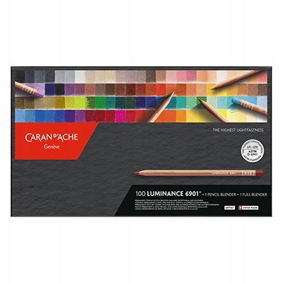 Profesionální Pastelky kreslící Caran d'Ache Luminance 100 barev. Top