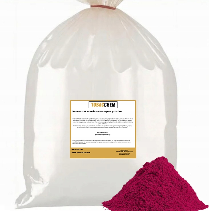 Koncentrát řepné šťávy v prášku, barvivo, přísada do pokrmů 5 kg