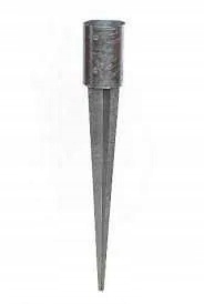 4 x základna sloupku zapichovací kulatá 100 x 750 mm, kotvící kolík