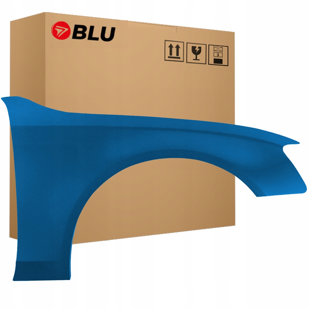 Blu Blatník Audi A4 B8 S4 LX5V pravý modrý 07-11 přední pozink