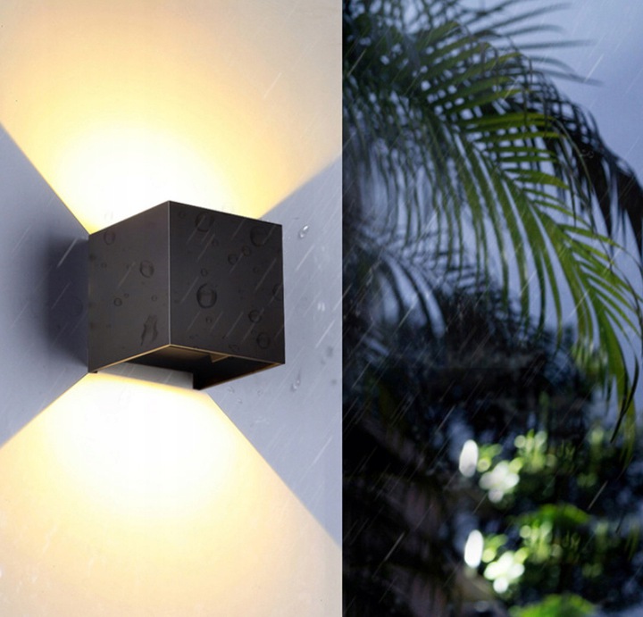 Lampa elewacyjna LED kinkiet ogrodowy dwustronny Moc źródła światła 6 W