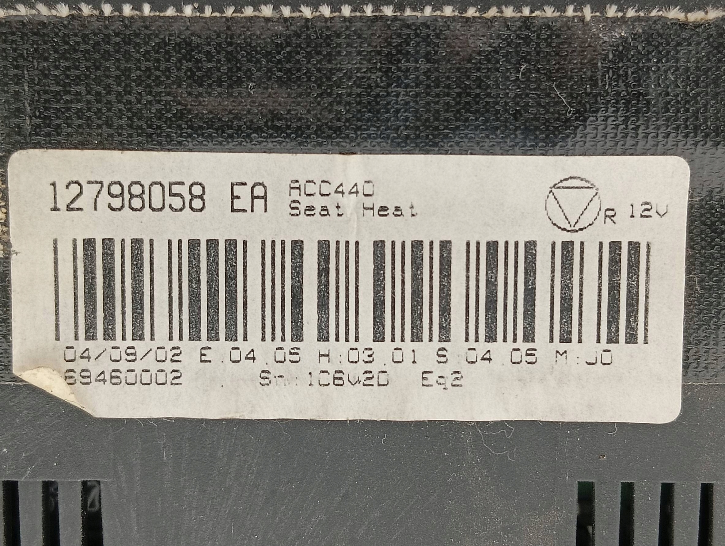 control panel 12798058 Saab 9-3 II (2002-2014)
