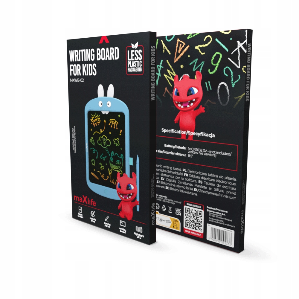 DUŻY TABLET GRAFICZNY DO RYSOWANIA RYSIK ZNIKOPIS TABLICA NOTATNIK LCD XXL Wiek dziecka 3 lata +