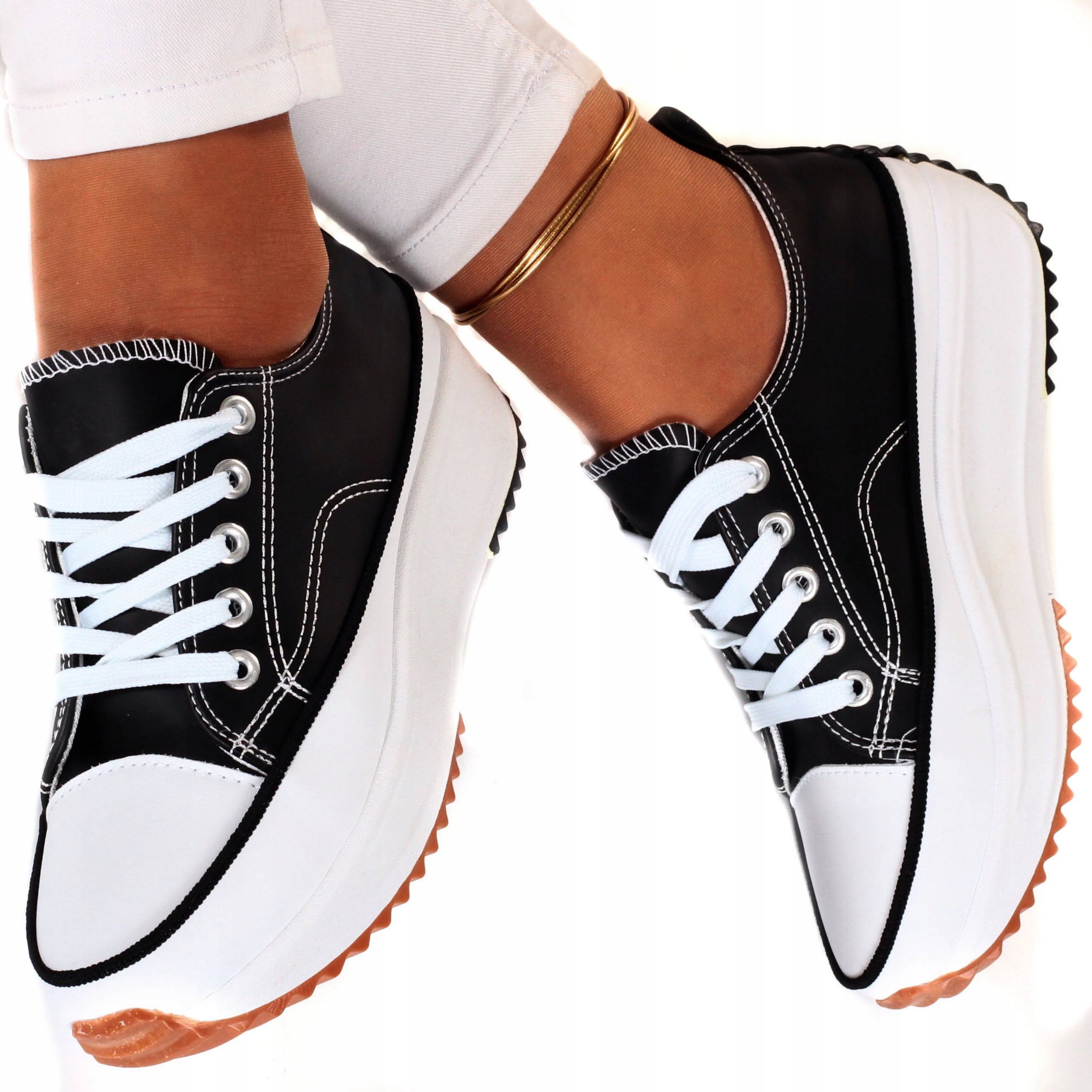 BUTY TRAMPKI DAMSKIE SPORTOWE SNEAKERSY PLATFORMA