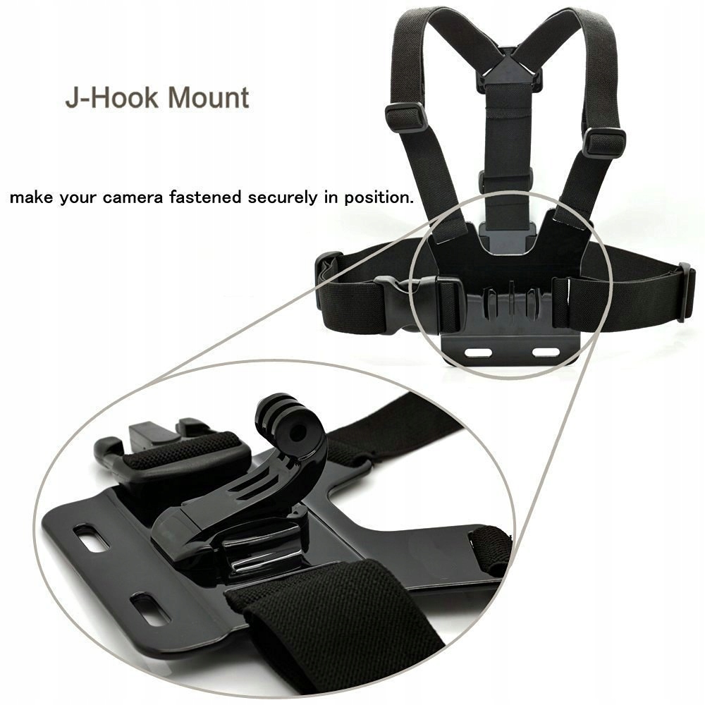 TEKCAM Zestaw Akcesoriów Do Kamer Sportowych Gopro AKASO DJI SJCAM — miniatura 3