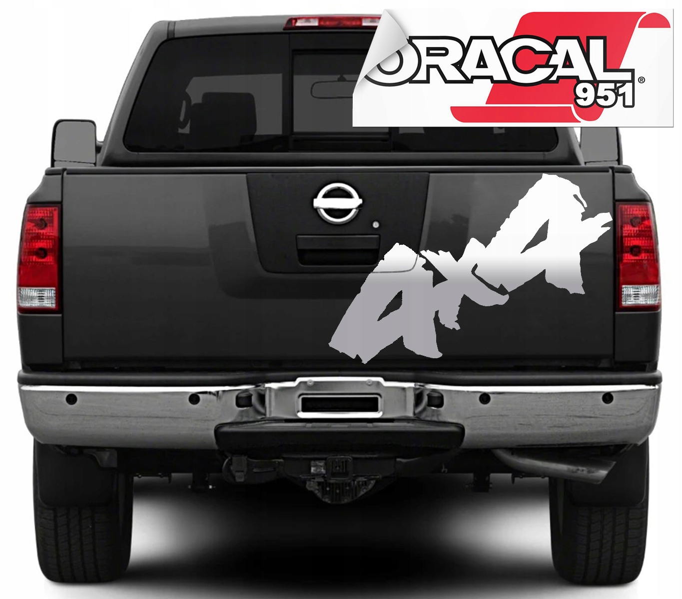 Наклейка для авто JEEP 4X4 OFF ROAD 73X30CM большая