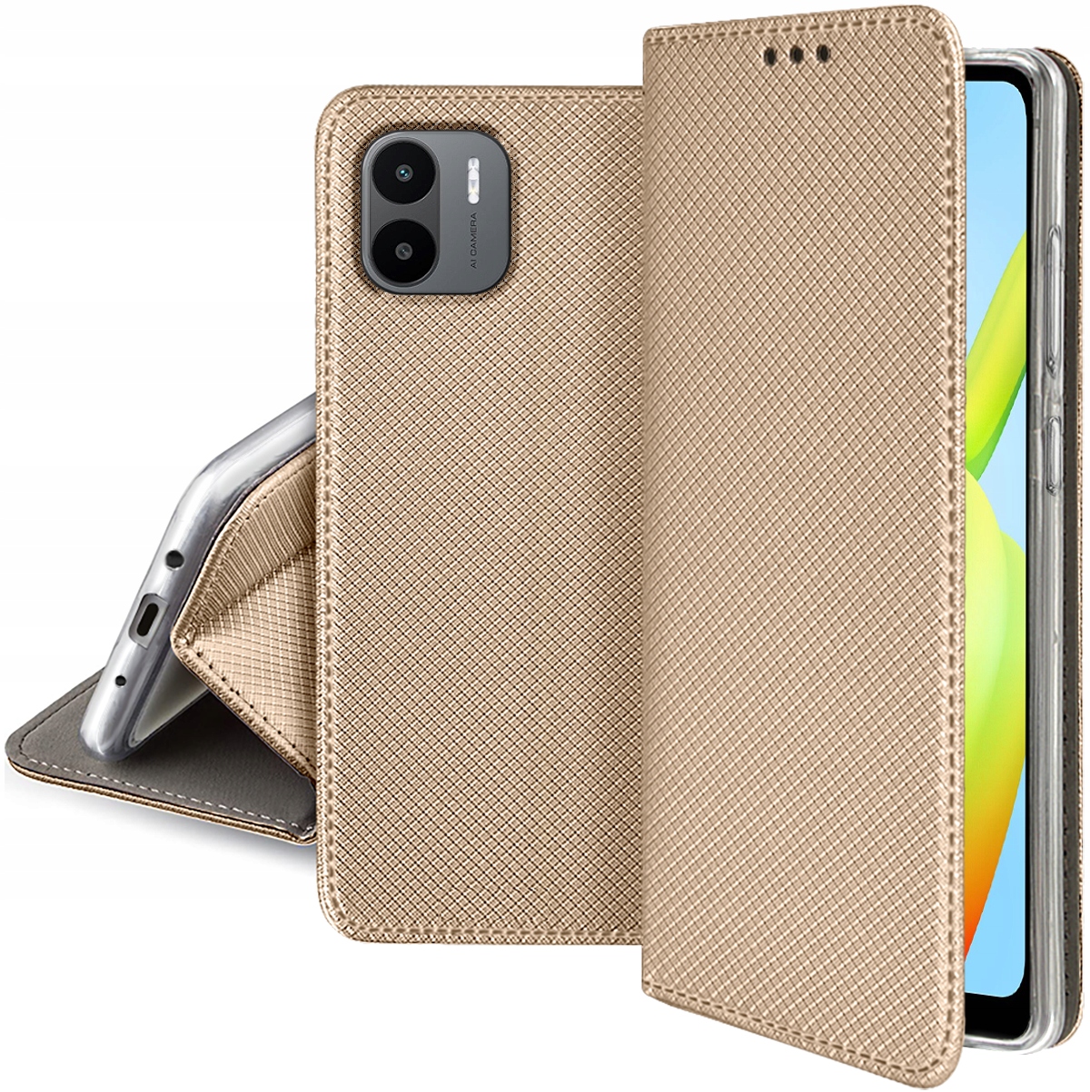

Etui do Xiaomi Redmi A1 4G Smart Magnet Szkło 9H