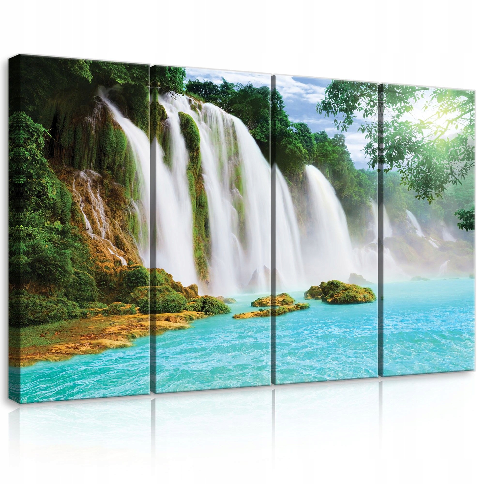 Obraz 120x80 Vodopád príroda krajina sviežosť pokoj harmónia voda