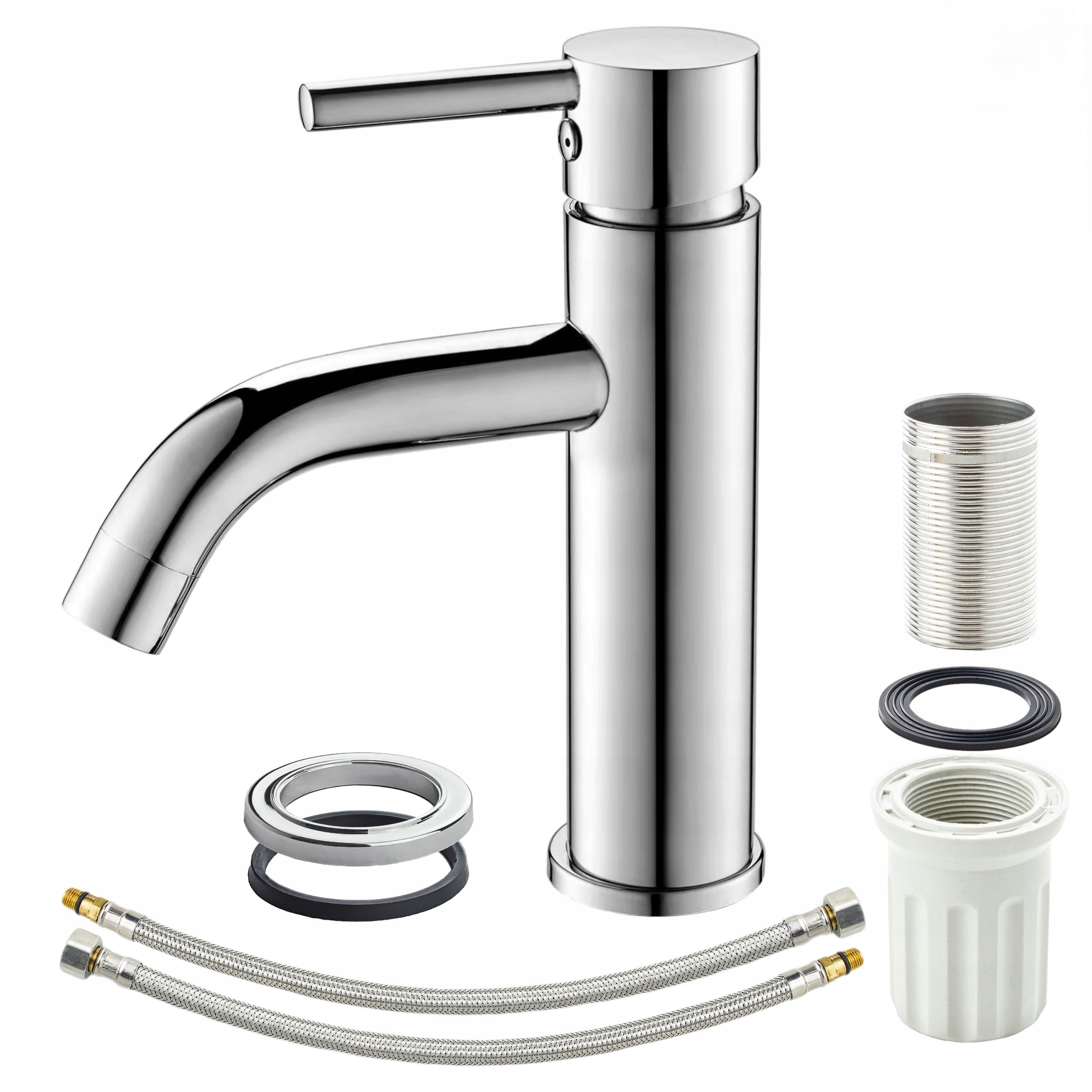 Stojánková baterie pro umyvadlo Baterie do koupelny chrom Pevná Výtokové Ramínko Eco Sotbe