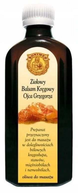 

Balsam Kręgowy Ojca Grzegorza bóle stawów, mięśni