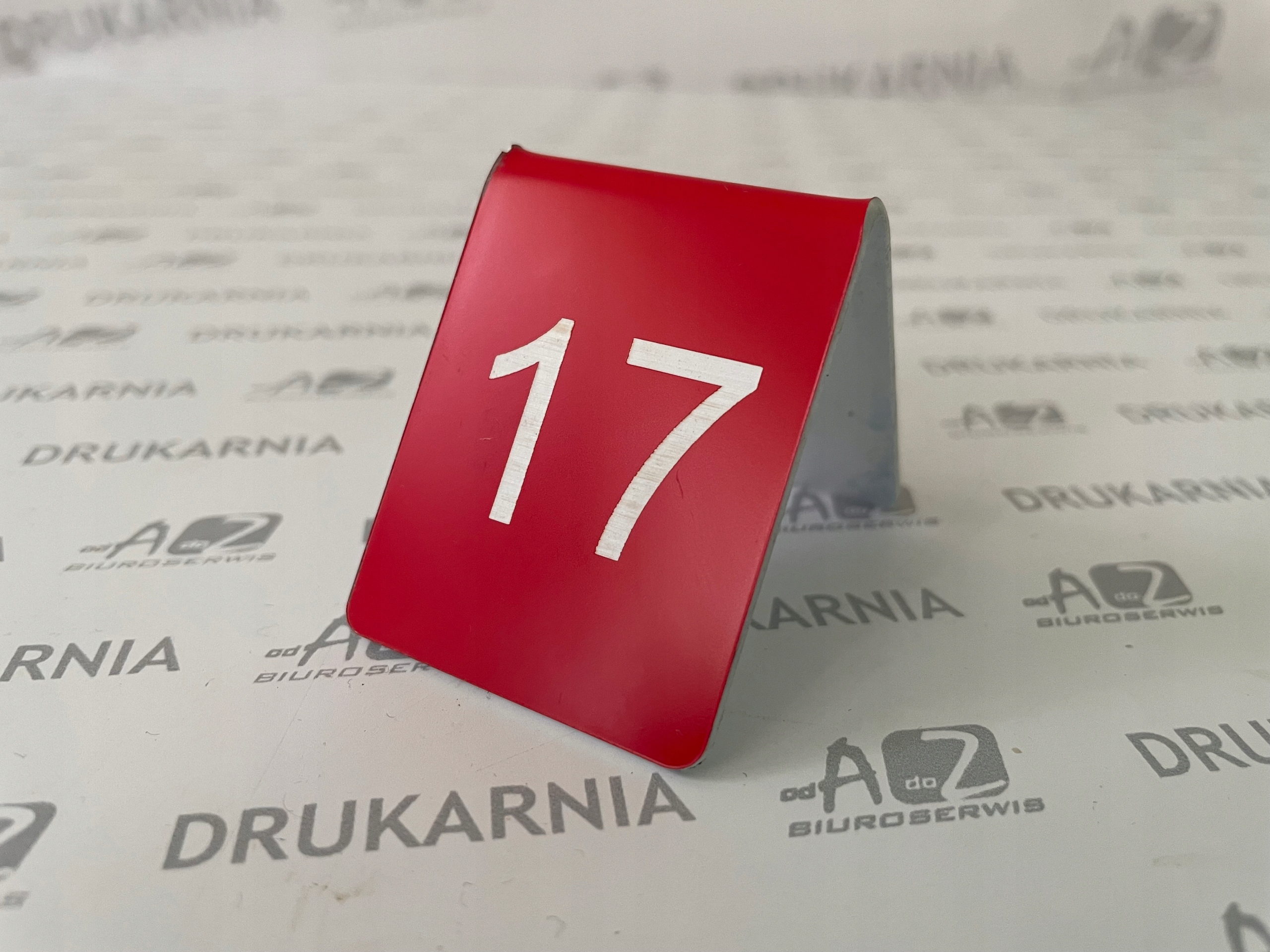 Numerek na stół do restauracji/pubu czerwony Kod producenta #czerwony