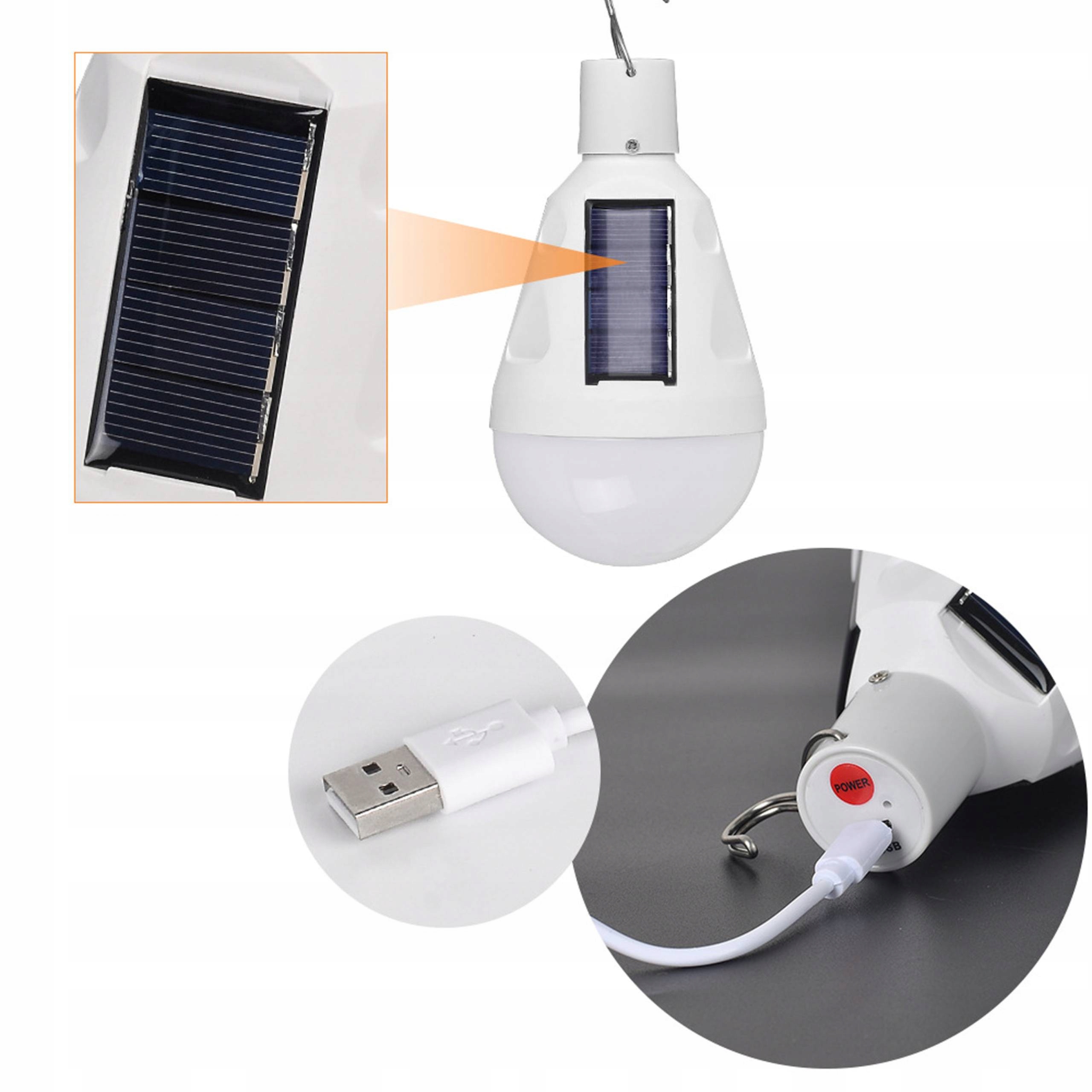 ŻARÓWKA LED Z PANELEM SOLARNYM 12W AWARYJNA Kod producenta 3119220160511