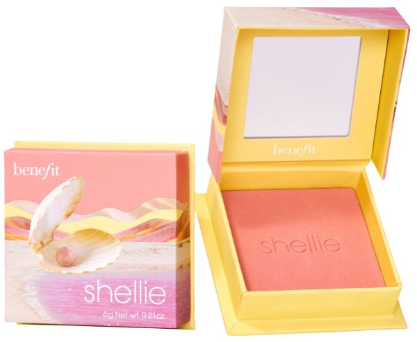 Benefit Shellie Warm-seashell Pink Růžová V Pudru