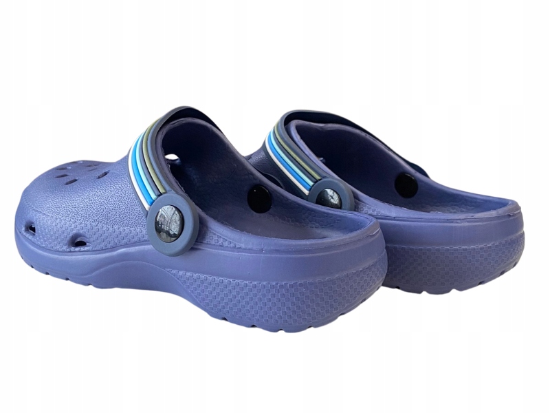 NEWS 5624 KROKSY LEKKIE KLAPKI DZIECIĘCE NA LATO NAVY GRANATOWE R 31 Rozmiar (new) 31