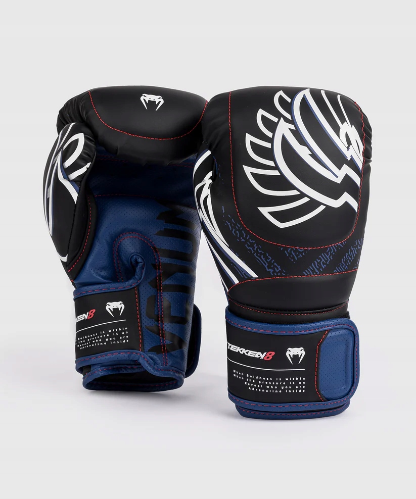 Venum x Tekken Boxerské rukavice Jin Kazama Blue/Black/White 12OZ