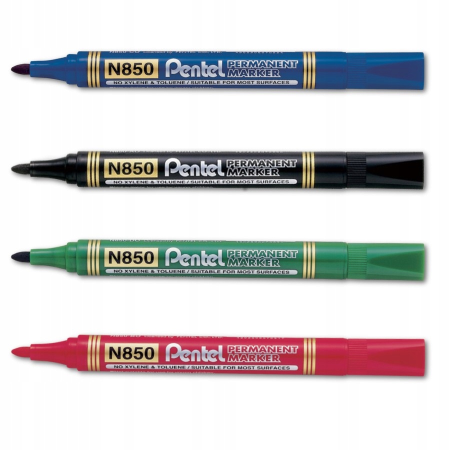 

4x Marker Permanentny Pentel N850 Okrągły Markery