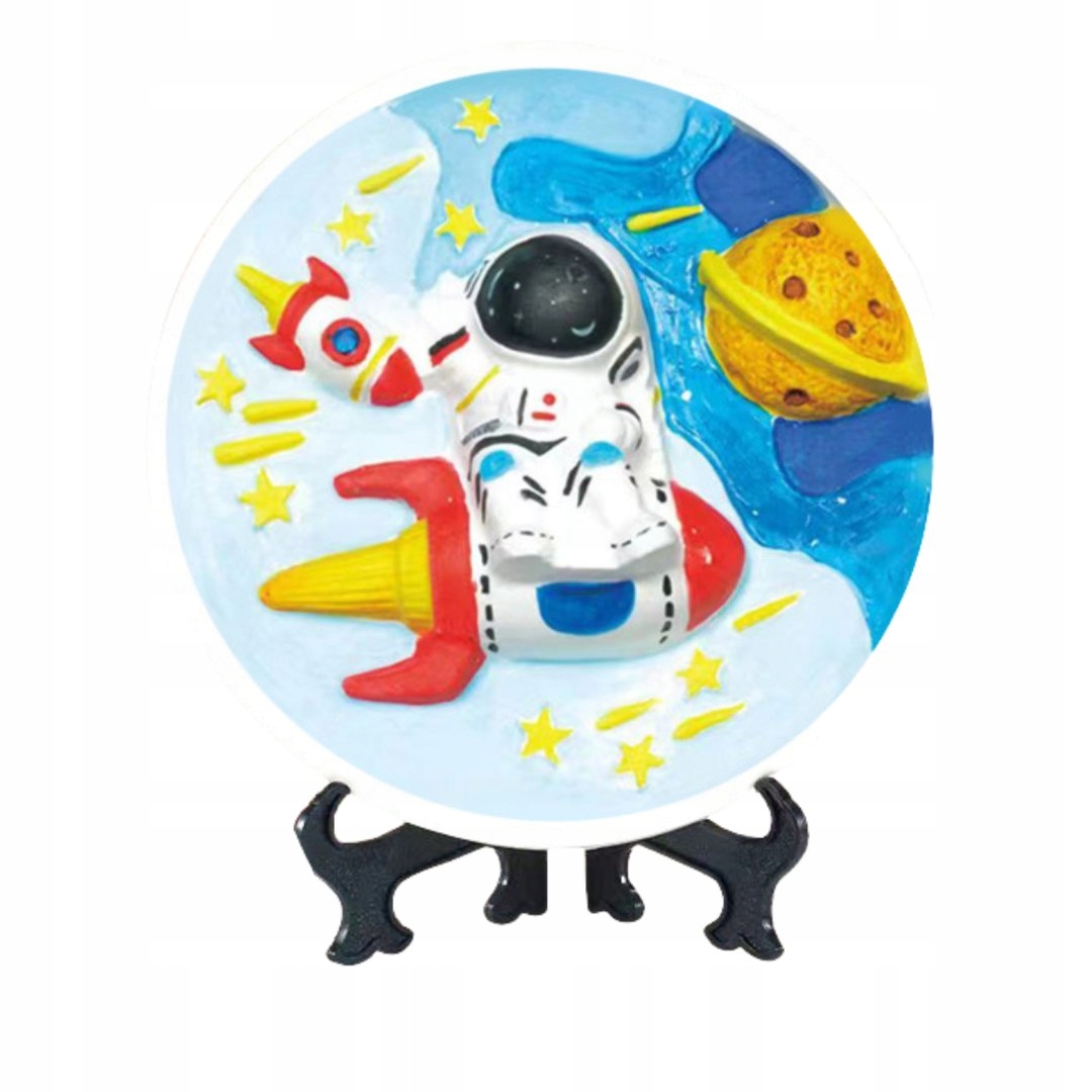 Zestaw gipsowy kosmonauta do malowania – zdjęcie 2