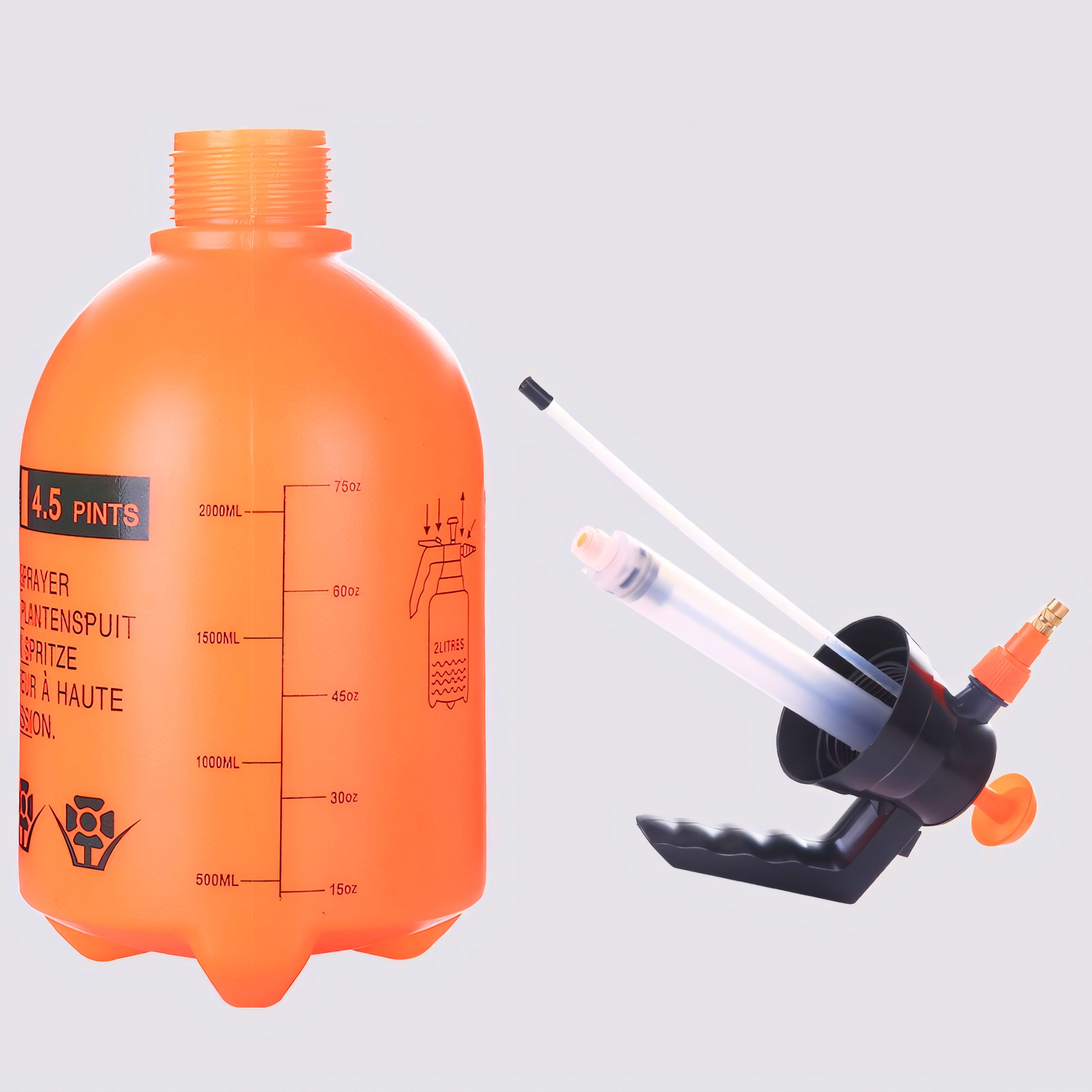 RĘCZNY OPRYSKIWACZ CIŚNIENIOWY SPRYSKIWACZ WODY 2L OGRODOWY KOMPRESYJNY Stan opakowania oryginalne