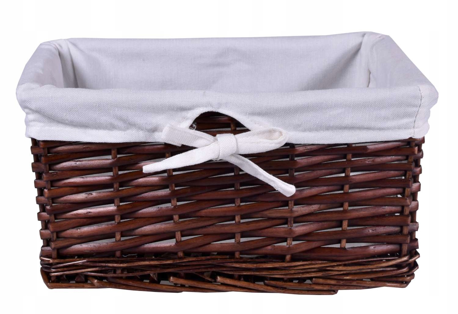 KOSZYK KOSZ WIKLINOWY BRĄZOWY KOSZYCZEK POJEMNIK DO PRZECHOWYWANIA 30 cm