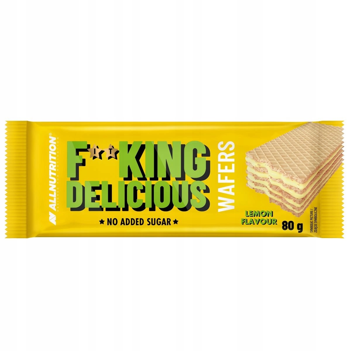 Levně 13x Fitking delicious wafer Fit Citronové Wafelky Bez Cukru 80 g