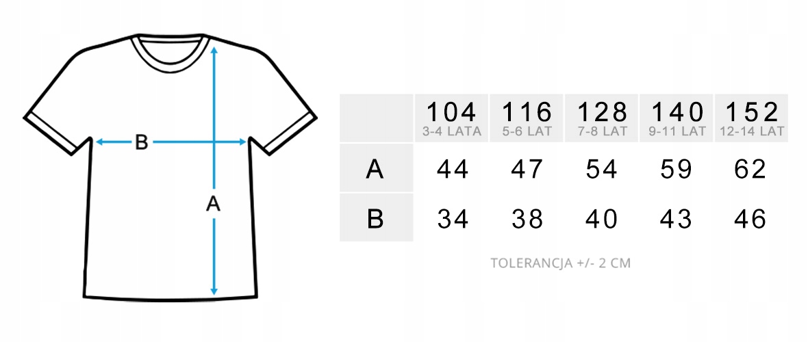 KOSZULKA REPREZENTACJI POLSKI Z NADRUKIEM ROZ. 104 Marka GiTees