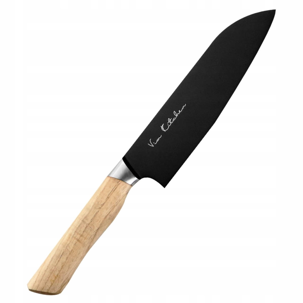 Satake Black Ash Japonský ostrý kuchynský nôž Santoku na zeleninu 56 Hrc 17 cm