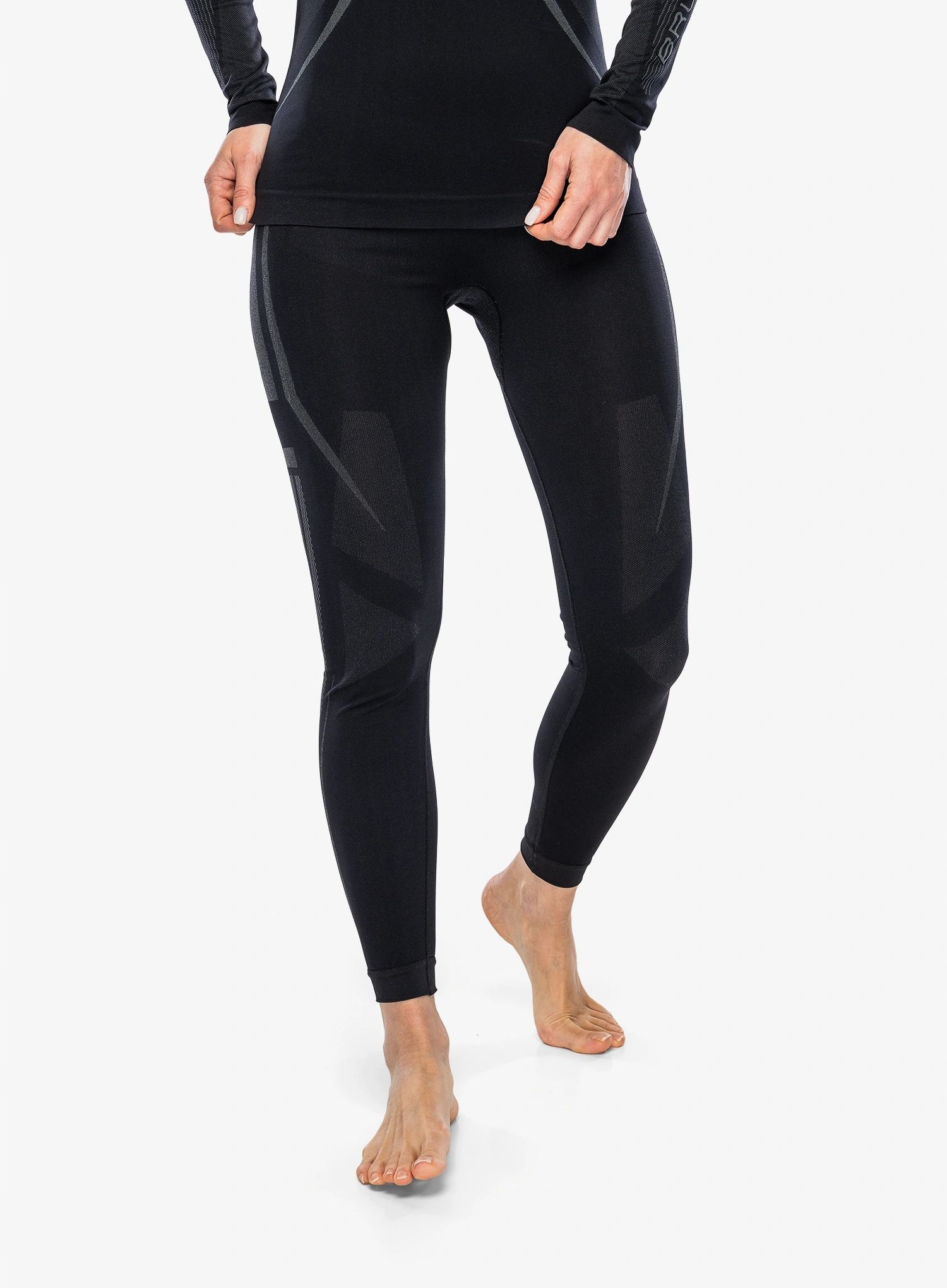 Brubeck Dry Damskie Legginsy Termoaktywne Komfortowe Oddychajace Sportowe M