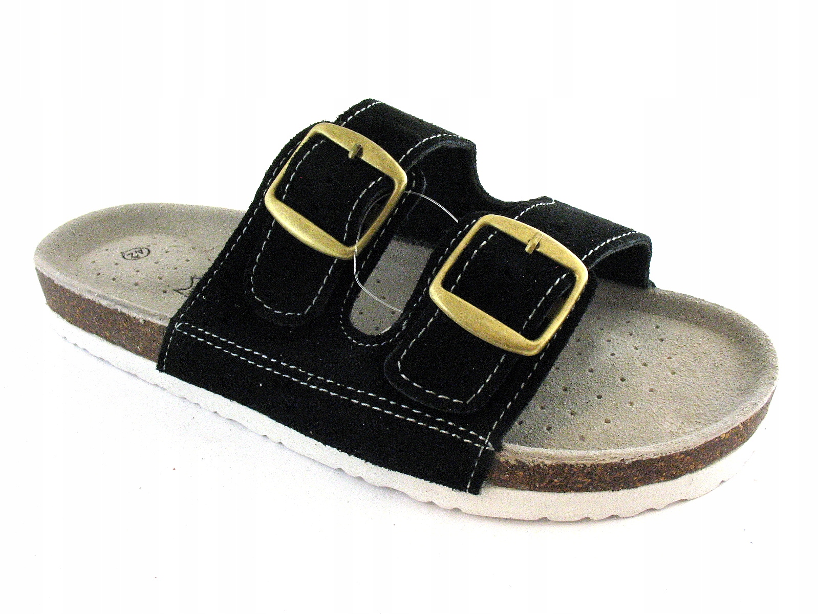 PROFILOWANE klapki DAMSKIE obuwie SKÓRZANE BIO r. 39