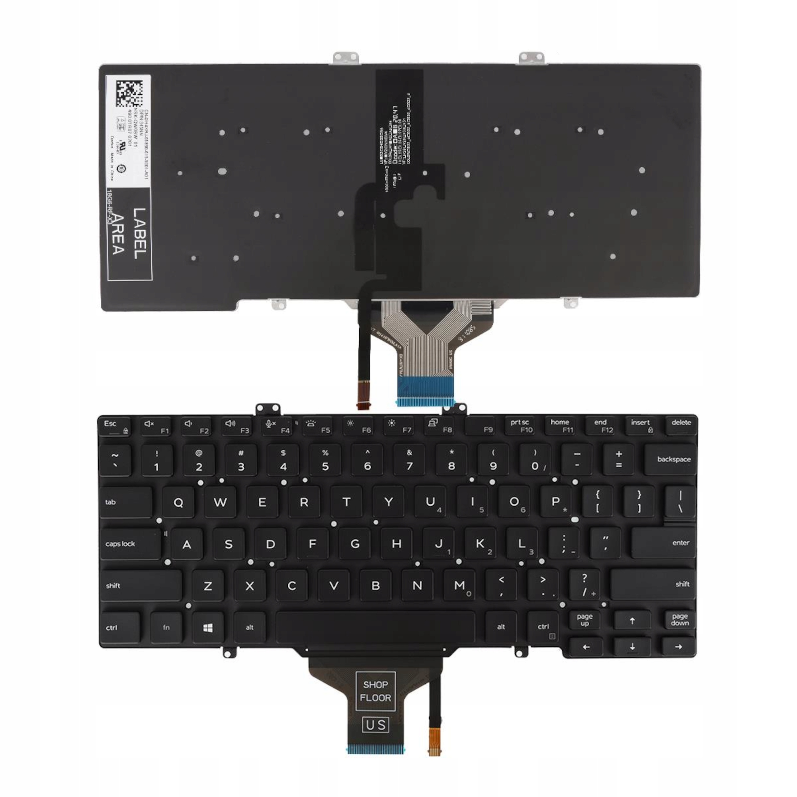 

Klawiatura Do Dell Latitude 7400 7410 7300 Led