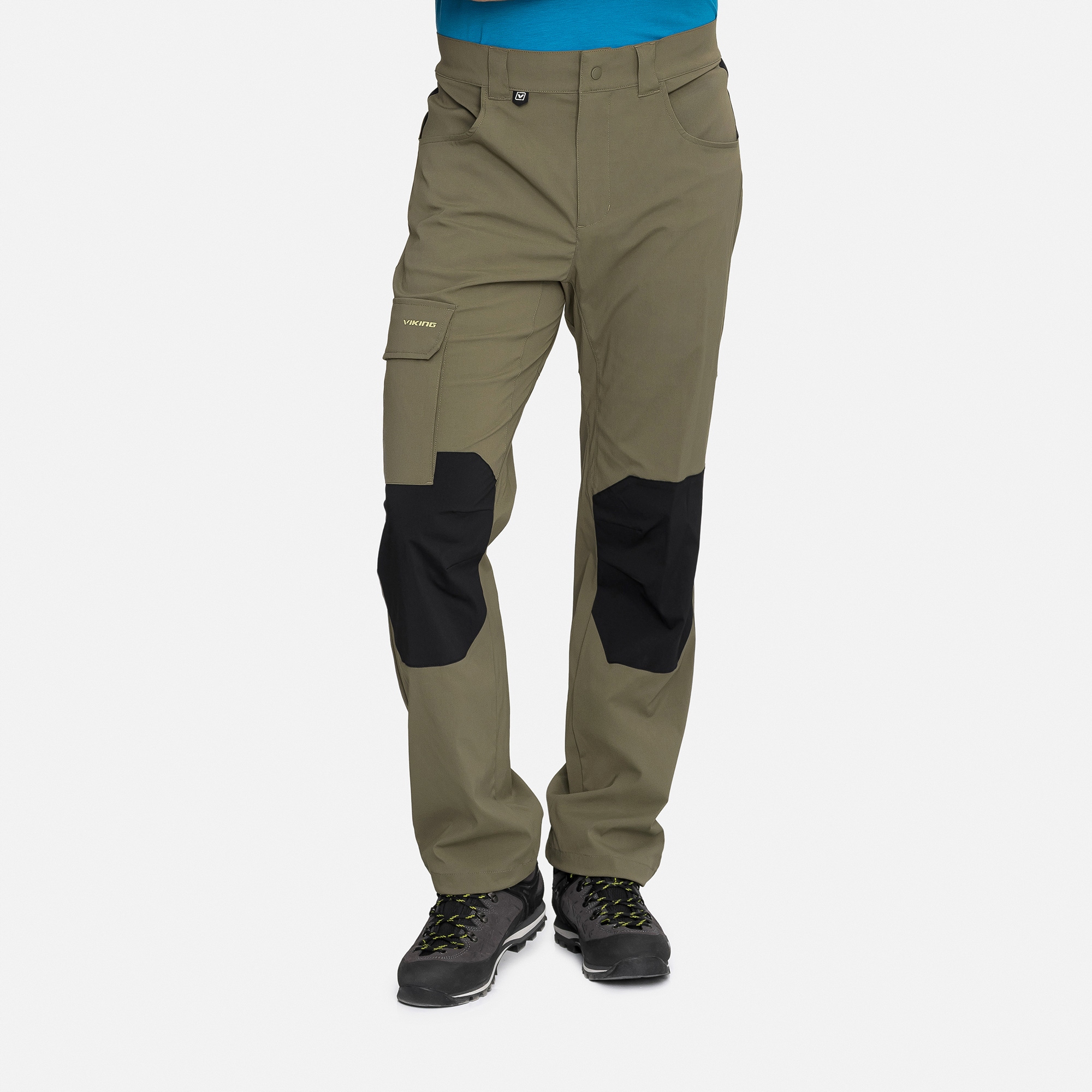 Pánské trekové kalhoty Viking Hanzo Man olivově černé velikost XXL