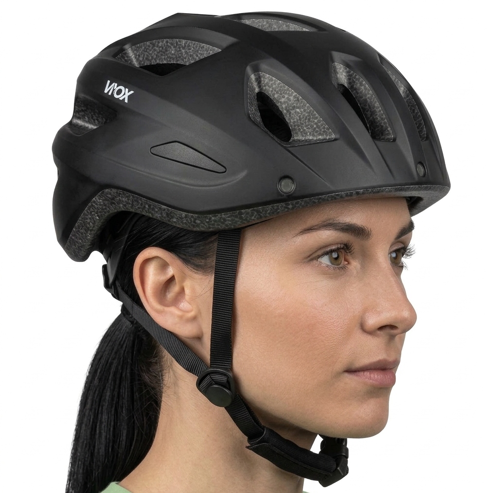 Pánská Cyklistická Helma Mtb Matná Nastavitelná 55-58 cm Zadní Světlo Vayox