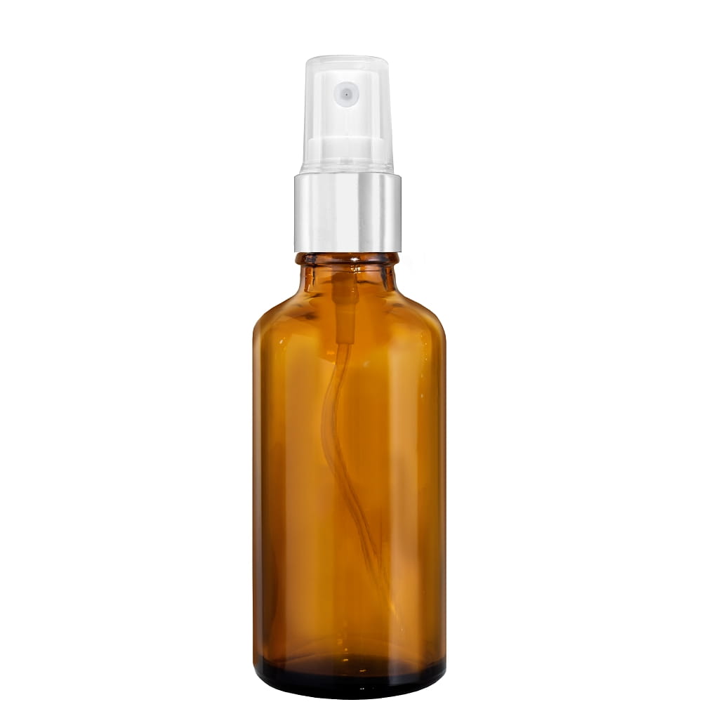 

Butelka Szklana Brąz 100ML Z Atomizerem Srebrnym