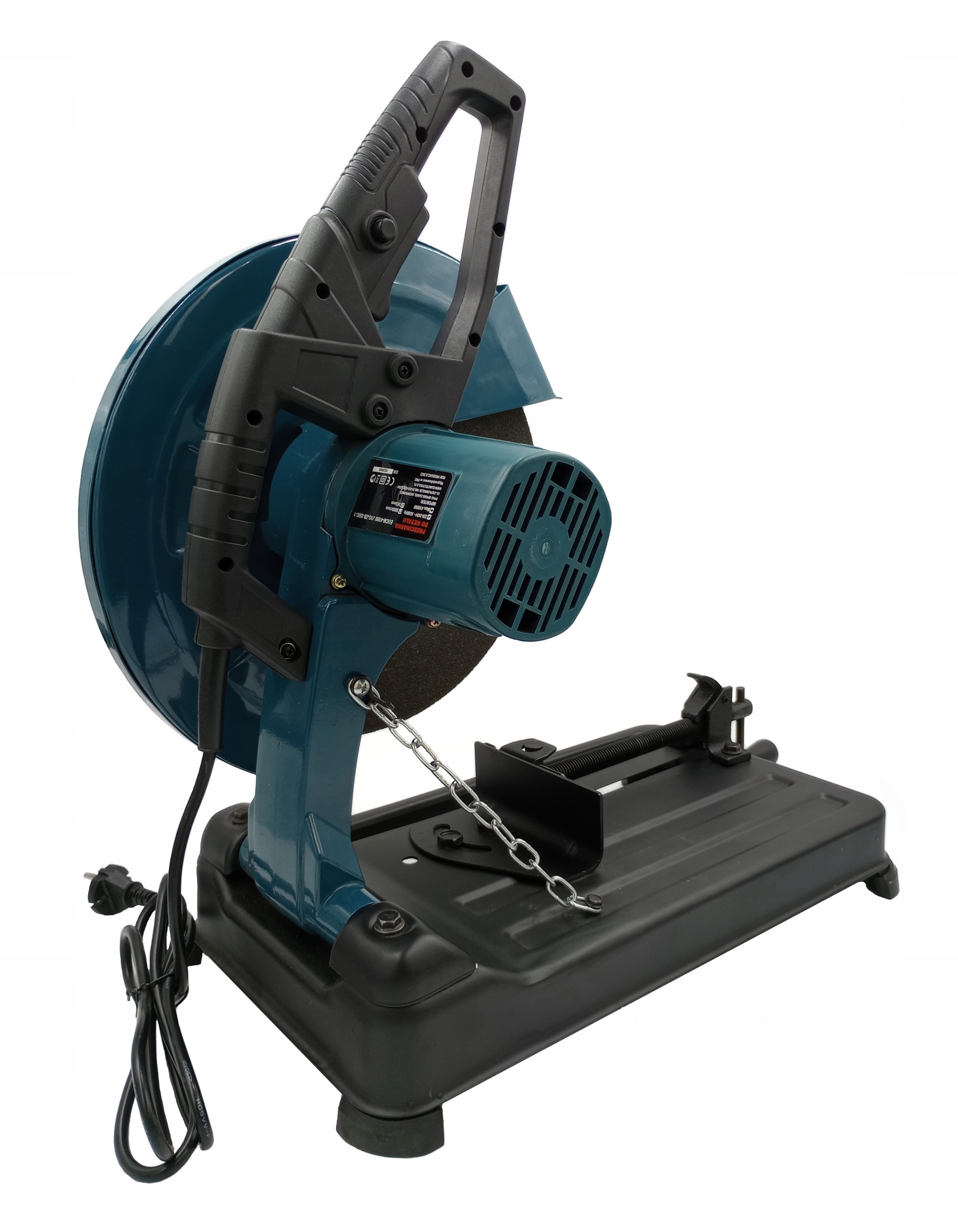 PRZECINARKA DO METALU PIŁA UKOŚNICA 4100W TARCZA 355MM IMADŁO ZESTAW MOCNA Zasilanie sieciowe