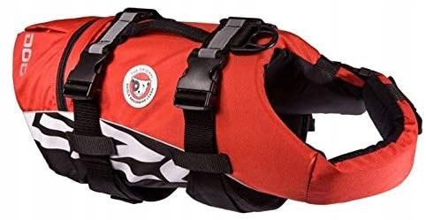 Levně Vesta Ezydog Dfd záchranná pro psa, nastavení rukojeti odrazka M Red