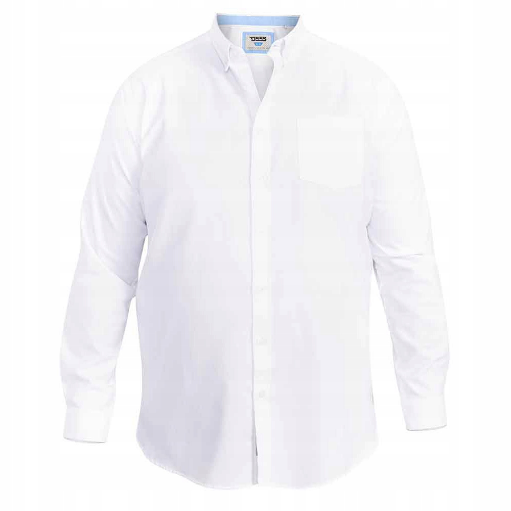 D555 košile pánská Richard nadměrná velikost 5XL bílá