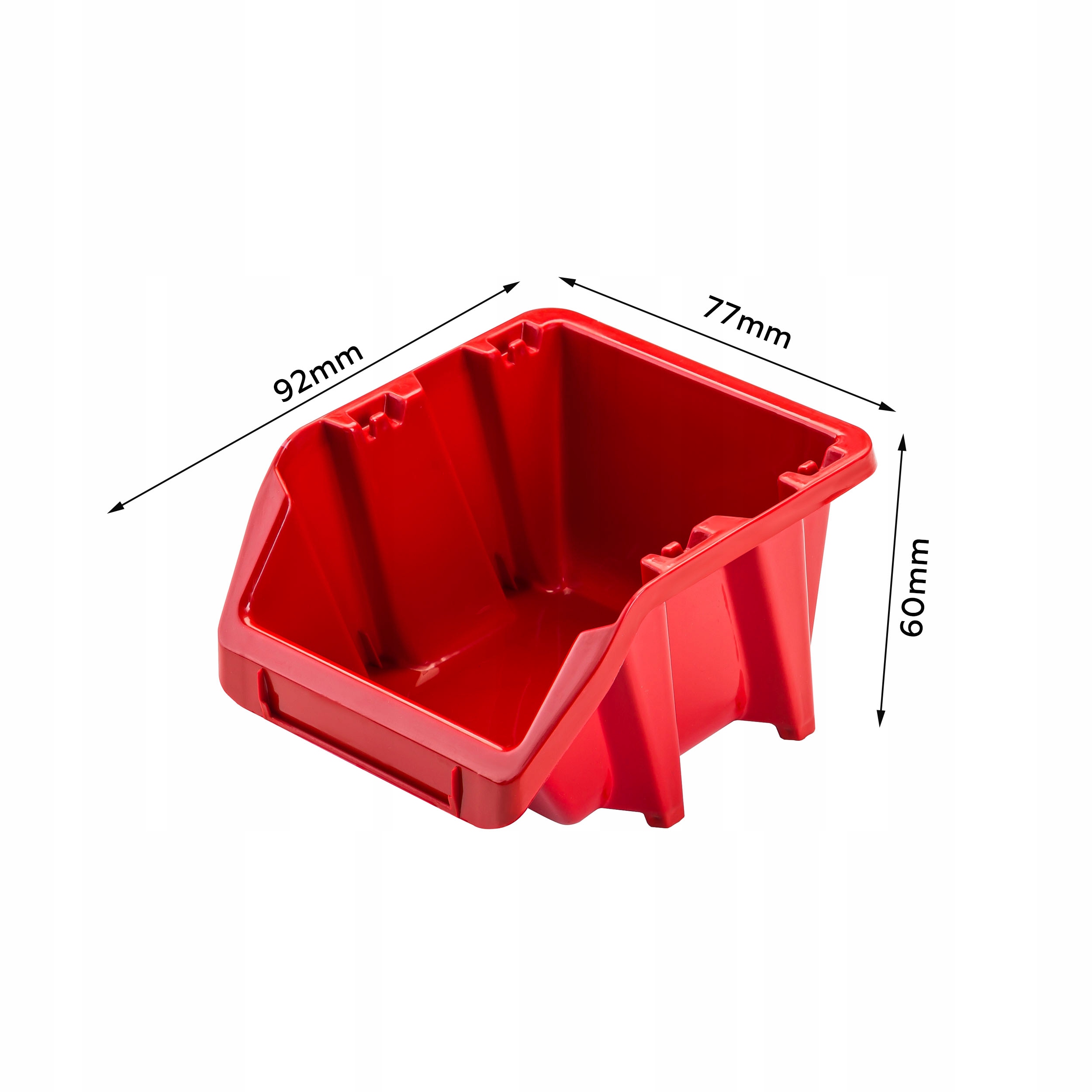 

Pojemnik magazynowy 77x92x60 mm warsztat garaż