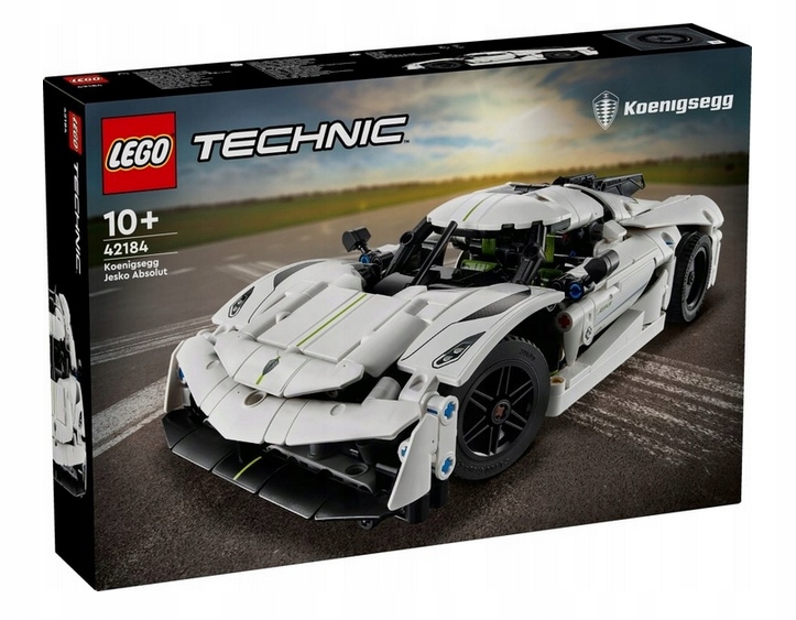 Lego 42184 Technic Bílé Hyperauto Koenigsegg Jesko Absolut