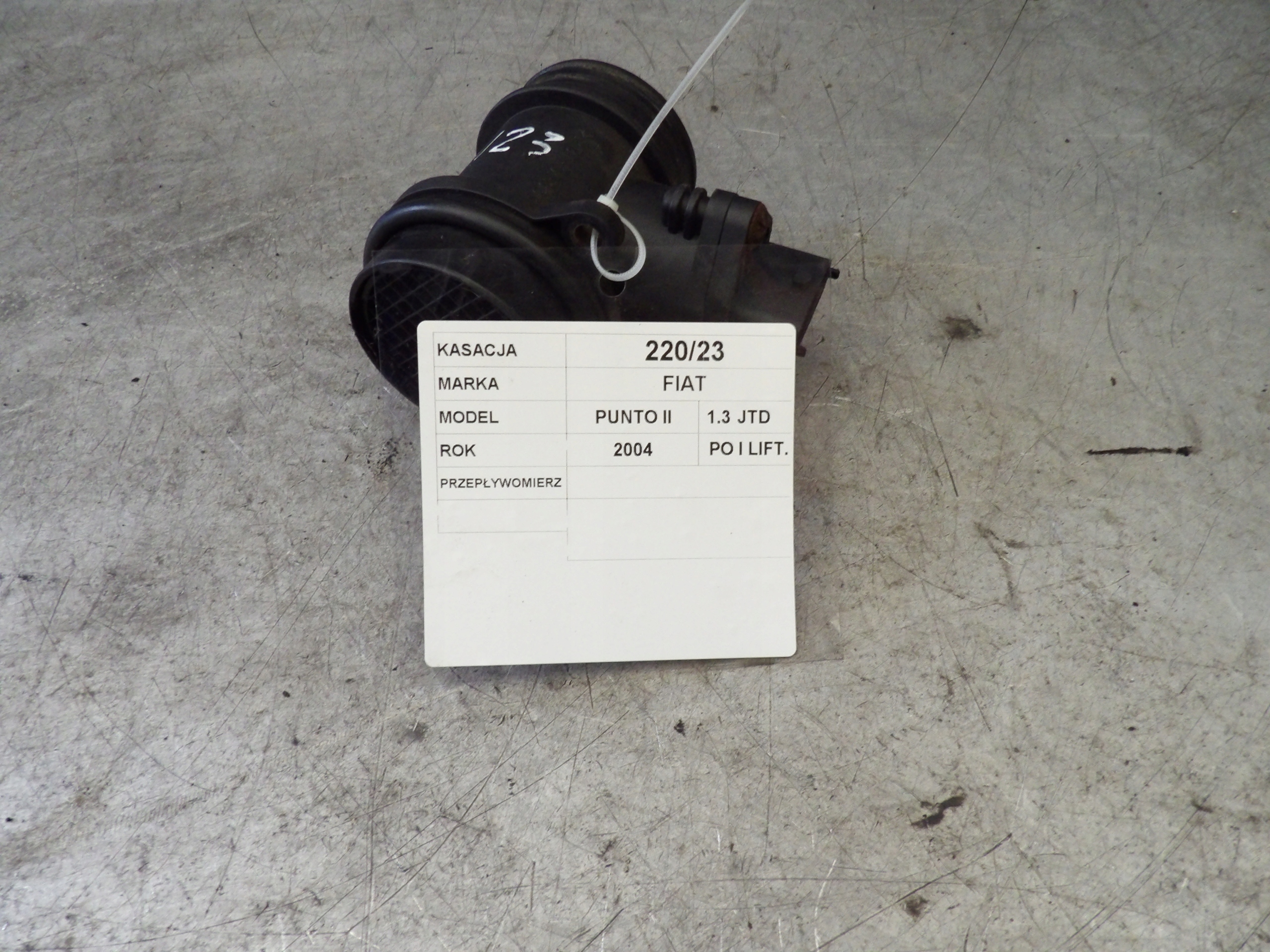 Fiat Punto II flow meter 1,3JTD 0281002613