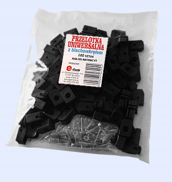 Przelotka do siatki drutu 100 szt. antracyt Rodzaj inny