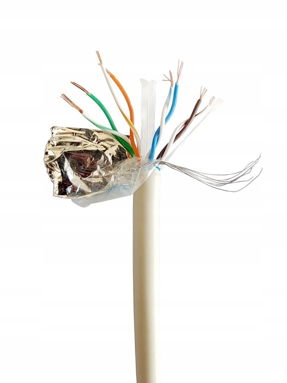 Kabel 100m Przewód Lan Sieciowy RJ45 cat 6 Ftp F/utp linka