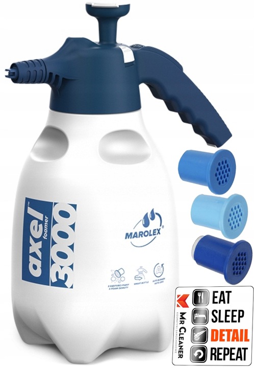 MAROLEX AXEL 3000 RĘCZNA PIANOWNICA 3 LITRY 3 RÓŻNE KOŃCÓWKI ZESTAW Z PIANĄ Producent Marolex